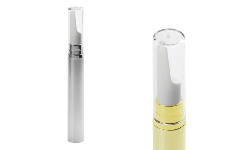 Пластмасова златиста или сребриста бутилка Airless 15 ml за серуми-изображение_продукт