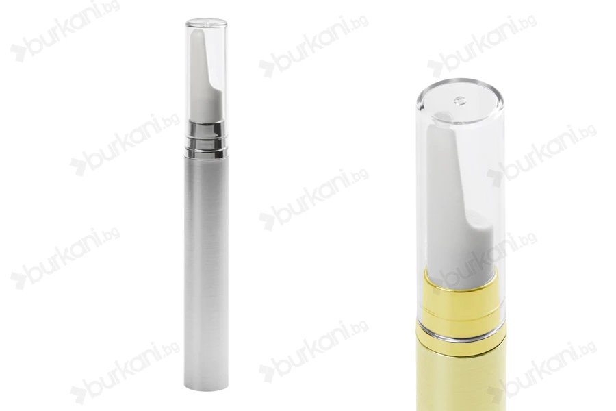Пластмасова златиста или сребриста бутилка Airless 15 ml за серуми-изображение_продукт