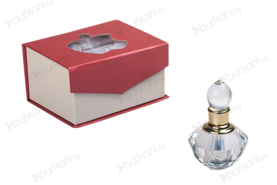 Кристална бутилка от 3 ml с кристална капачка и игла-изображение_продукт