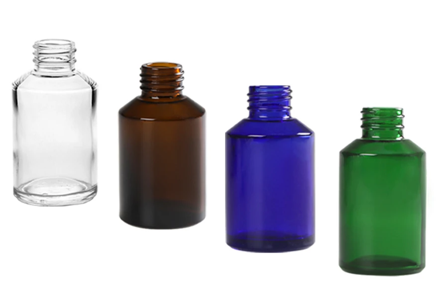 Стъклена бутилка 100 мл ПП28 в различни цветове-изображение_продукт