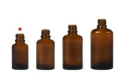 Стъклена овална кафява бутилка 10 мл за етерични масла (PP18)-изображение_група