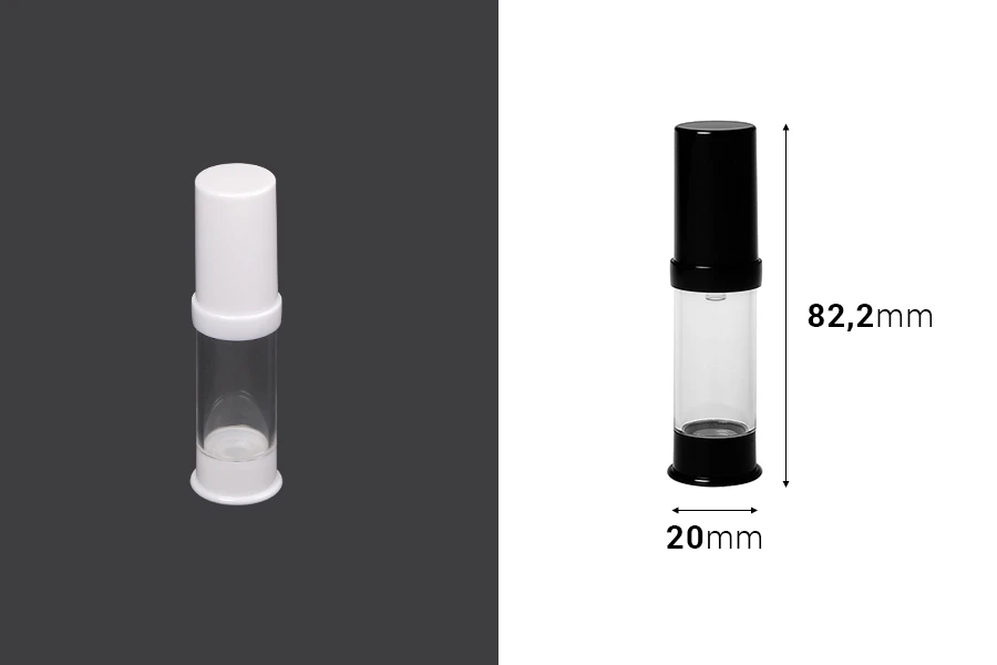 Пластмасова акрилна бутилка Airless 5 мл-изображение_размери