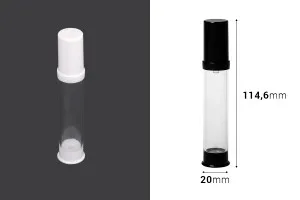 Пластмасова акрилна бутилка 15 мл тип Airless-2