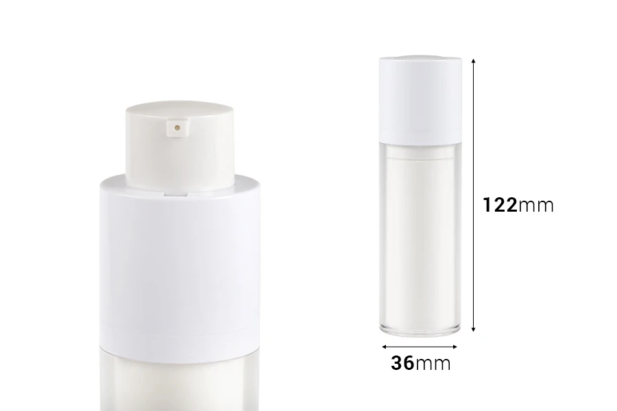 Пластмасова бутилка тип Aırless 30 ml за лосион, серуми или крем Пластмасова бутилка тип Aırless 30 ml за лосион, серуми или крем