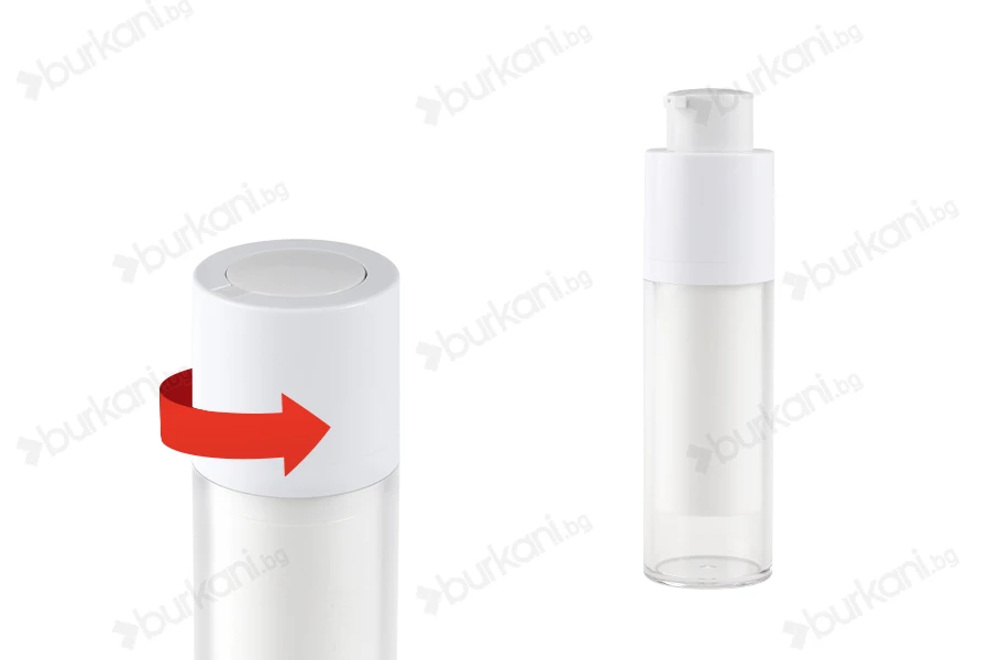 Пластмасова бутилка тип Aırless 30 ml за лосион, серуми или крем-изображение_група