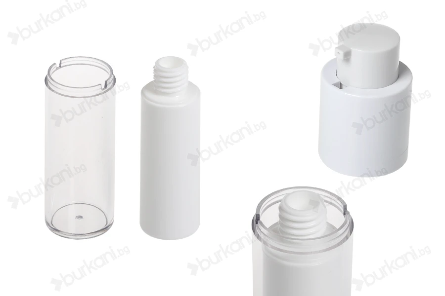 Пластмасова бутилка тип Aırless 30 ml за лосион, серуми или крем-изображение_група