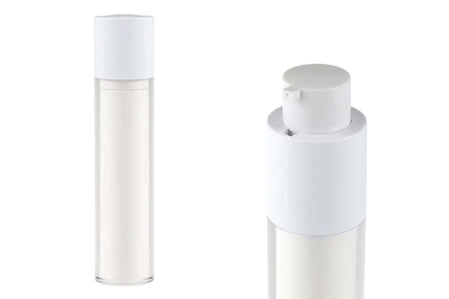 Пластмасова бутилка тип airless 50 ml за серуми, крем или лосион Пластмасова бутилка тип airless 50 ml за серуми, крем или лосион