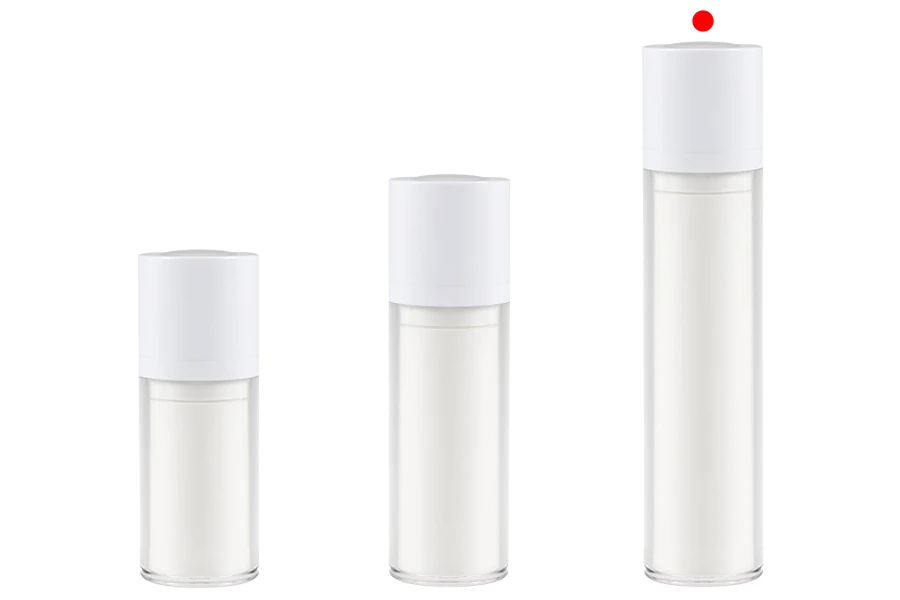 Пластмасова бутилка тип airless 50 ml за серуми, крем или лосион Пластмасова бутилка тип airless 50 ml за серуми, крем или лосион