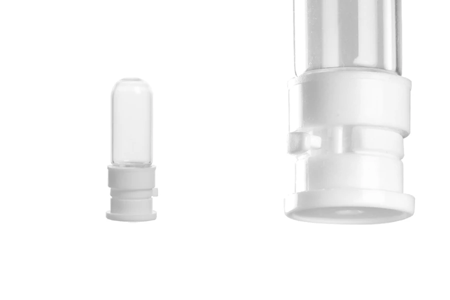 Стъклена фармацевтична бутилка 2 ml, с пластмасова предпазна капачка за вземане на проби, лекарства и хомеопати - 25 бр-изображение_група