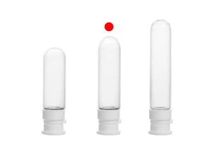 Малко стъклено фарамцевтично шишенца 3 ml, с пластмасова предпазна капачка за вземане на проби, лекарства и хомеопати - 25 бр-3