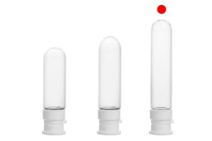 Стъклена фармацевтична бутилка 5 ml, с пластмасова предпазна капачка за вземане на проби, лекарства и хомеопати - 25 бр-3