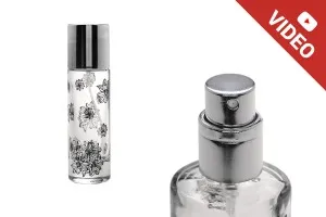 Бутилка за парфюм 30 ml с алуминиева капачка и спрей помпа (PP 15)-1