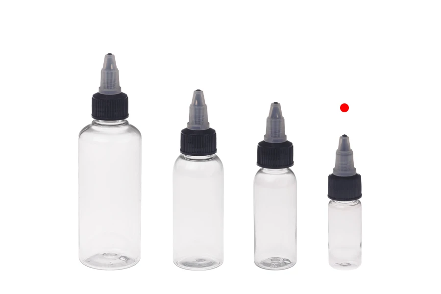 PET бутилка 10 ml с черна капачка Unicorn за електронна цигара - 50 бр