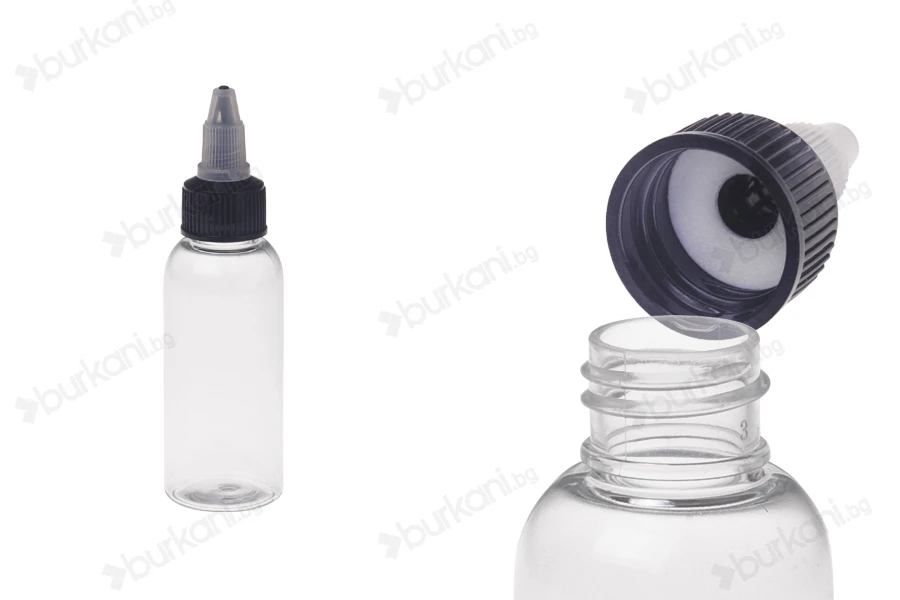 PET бутилка  50 ml с капачка  Unicorn за електронни цигари-изображение_продукт