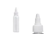 PET бутилка 60 ml прозрачна с бяла капачка за електронна цигара - 50 бр. PET бутилка 60 ml прозрачна с бяла капачка за електронна цигара - 50 бр.