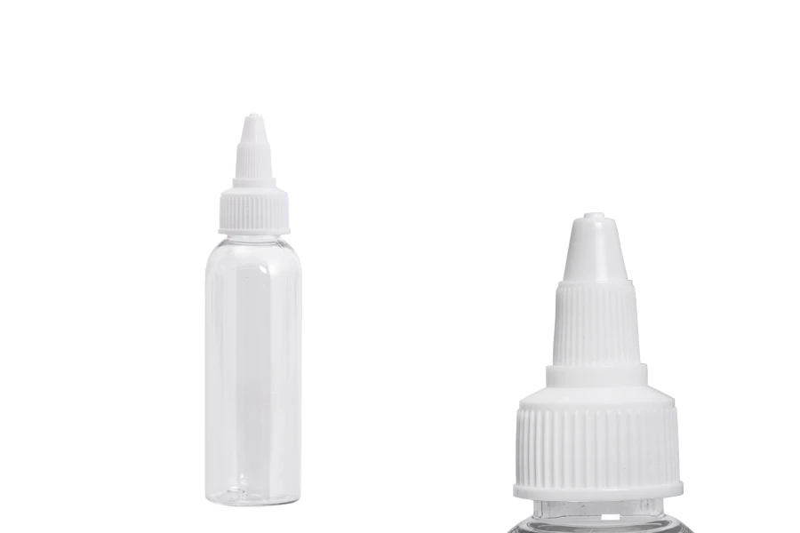 PET бутилка 60 ml прозрачна с бяла капачка за електронна цигара - 50 бр. PET бутилка 60 ml прозрачна с бяла капачка за електронна цигара - 50 бр.