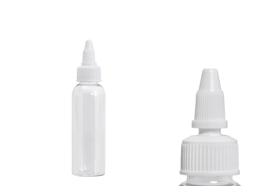 PET бутилка 60 ml прозрачна с бяла капачка за електронна цигара - 50 бр. PET бутилка 60 ml прозрачна с бяла капачка за електронна цигара - 50 бр.