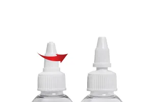 PET бутилка  60 ml прозрачна с бяла капачка за електронна цигара - 50 бр.-5