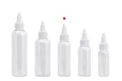 PET бутилка 60 ml прозрачна с бяла капачка за електронна цигара - 50 бр. PET бутилка 60 ml прозрачна с бяла капачка за електронна цигара - 50 бр.