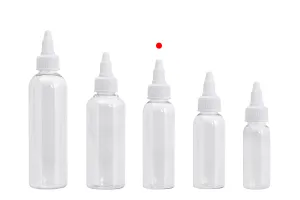 PET бутилка  60 ml прозрачна с бяла капачка за електронна цигара - 50 бр.-7