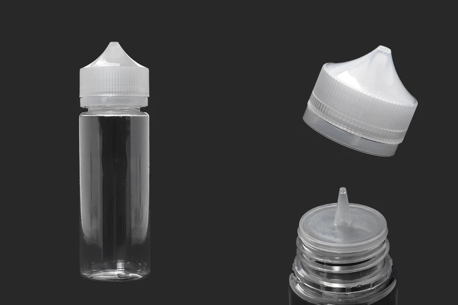 Прозрачна бутилка Chubby Gorilla  120 мл за електронни цигари-изображение_размери