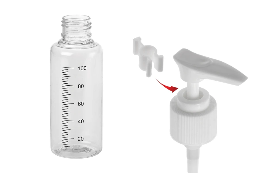 Пластмасова бутилка за шампоан 100 мл - 24 бр. в опаковка-изображение_група