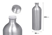 Aлуминиева бутилка 1000 ml с алуминиева капачка за съхраняване на есенции, парфюми и др. Aлуминиева бутилка 1000 ml с алуминиева капачка за съхраняване на есенции, парфюми и др.
