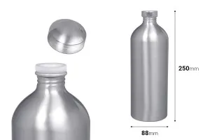 Aлуминиева бутилка 1000 ml с алуминиева капачка за съхраняване на есенции, парфюми и др.-2