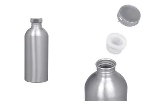 Aлуминиева бутилка 500 ml с алуминиева  капачка за съхраняване на есенции, парфюми и др.-1