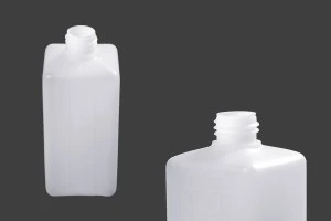 Пластмасова бутилка 500 ml квадратна, полупрозрачна (PP28)-1