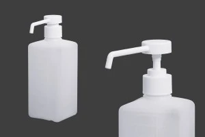 Пластмасова бутилка 500 ml квадратна, полупрозрачна (PP28)-2