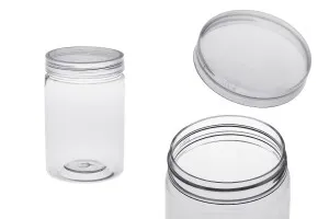 Буркан 250 ml пластмасов (PET) 64x101.5 mm  - 12 бр.-1