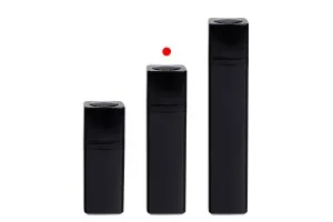 Пластмасова акрилна черна опаковка тип Airless 30 ml-5