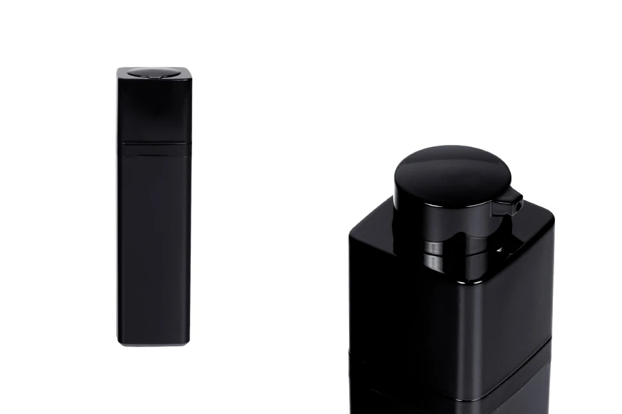 Пластмасова акрилна черна опаковка тип Airless 30 ml
