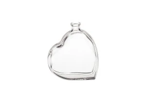 Стъклена бутилка във формата на сърце 100 ml-1