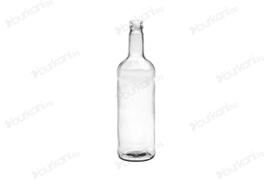 1000 ml стъклена прозрачна бутилка за вода  1031/47 (тип Guala)-изображение_продукт