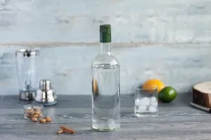 1000 ml стъклена прозрачна бутилка за вода  1031/47 (тип Guala)-4