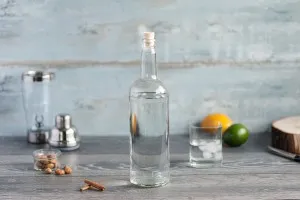 1000 ml стъклена прозрачна бутилка за вода  1031/47 (тип Guala)-5