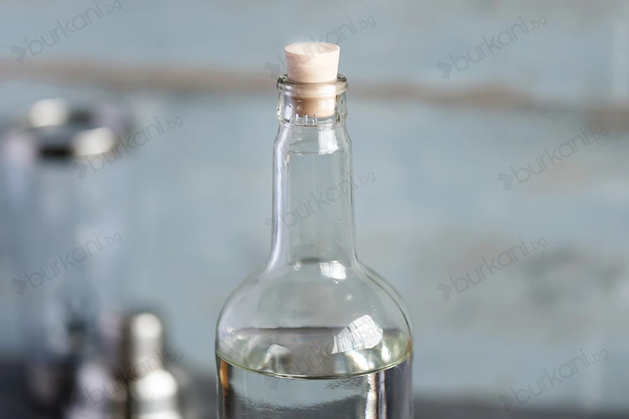 1000 ml стъклена прозрачна бутилка за вода  1031/47 (тип Guala)-изображение_група