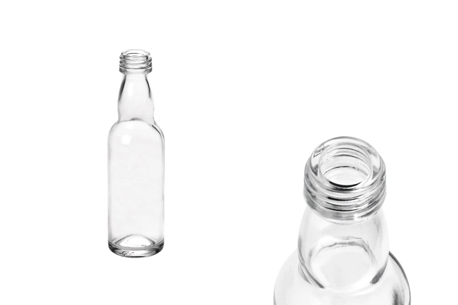 Стъклена бутилка 40 мл (PP18) Стъклена бутилка 40 мл (PP18)-изображение_размери