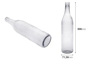 Стъклена бутилка 700 мл Узо (ПП28)-3