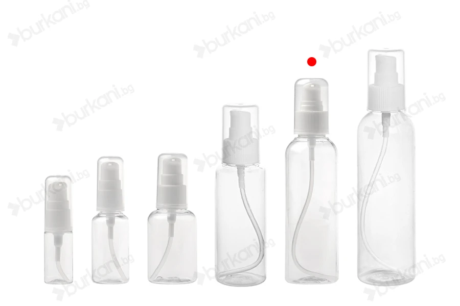 PET бутилка 150 ml с помпа за крем и за лосион в опаковка от 12 броя-изображение_група