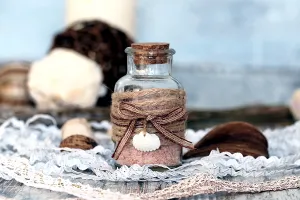 Стъклена бутилка с коркова тапа 150 ml-8