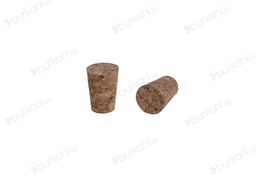Коркова конусовидна тапа с размери 28x20/15 - за  Φ 17 (PP24 / PP25)-изображение_продукт