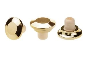 Синтетичен силиконов корк Ф 20 със златна пластмасова глава-изображение_продукт