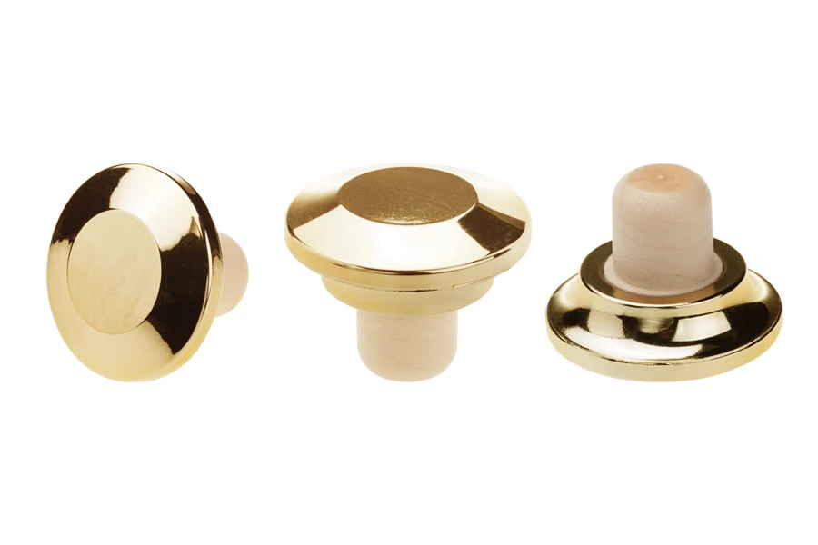 Синтетичен силиконов корк Ф 20 със златна пластмасова глава-изображение_продукт