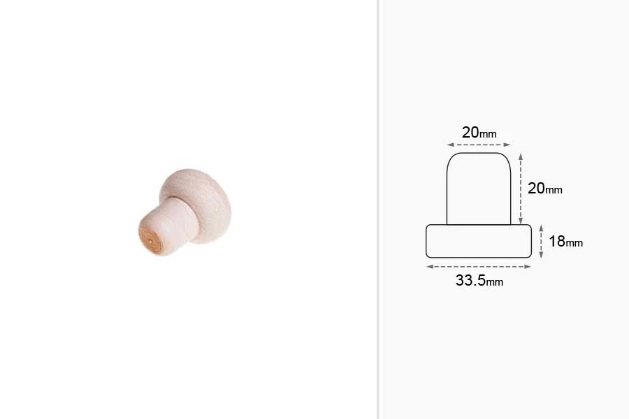 Синтетична силиконова тапа  Φ 20-изображение_размери