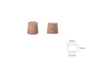 Натурални коркови тапи с размер  30x35/31.5-изображение_размери