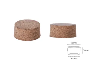 Коркова конусовидна тапа с размер  30x70/65 - за Т.О. 77-изображение_размери