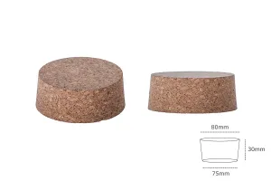 Коркова конусовидна тапа  30x80/75 - за Т.О. 89-изображение_размери